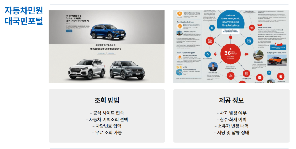자동차 사고 이력조회