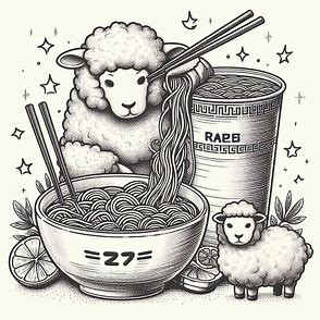 신라면 2개 물양